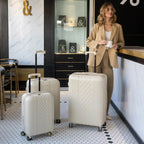 Travellty 3-Piece Expandable Polycarbonate Luggage Set