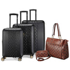 Travellty Diamond 3-Piece Expandable Polycarbonate Luggage Set