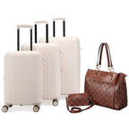 Travellty Diamond 3-Piece Expandable Polycarbonate Luggage Set