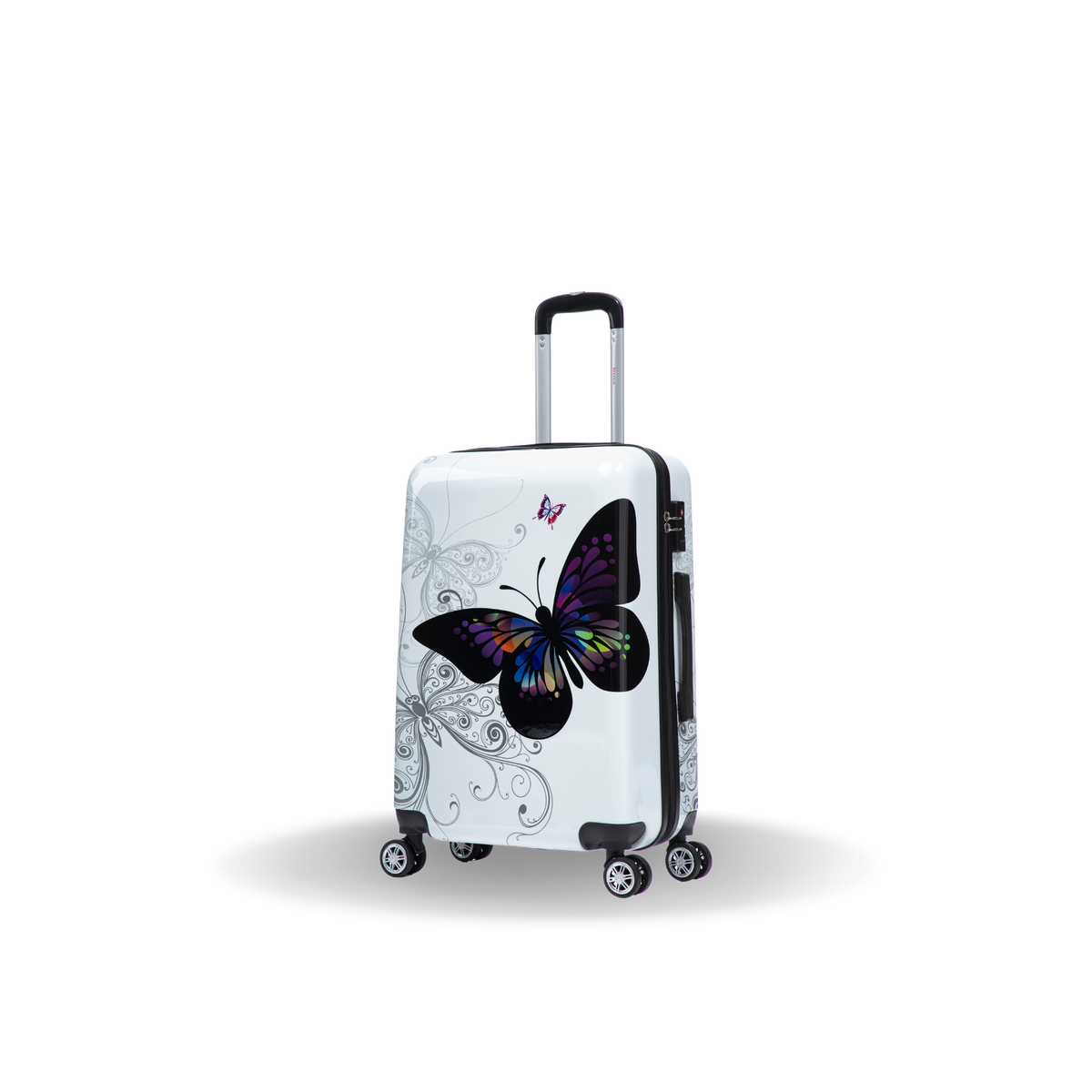 InUSA Prints 24" Hardside Spinner Checked Suitcase
