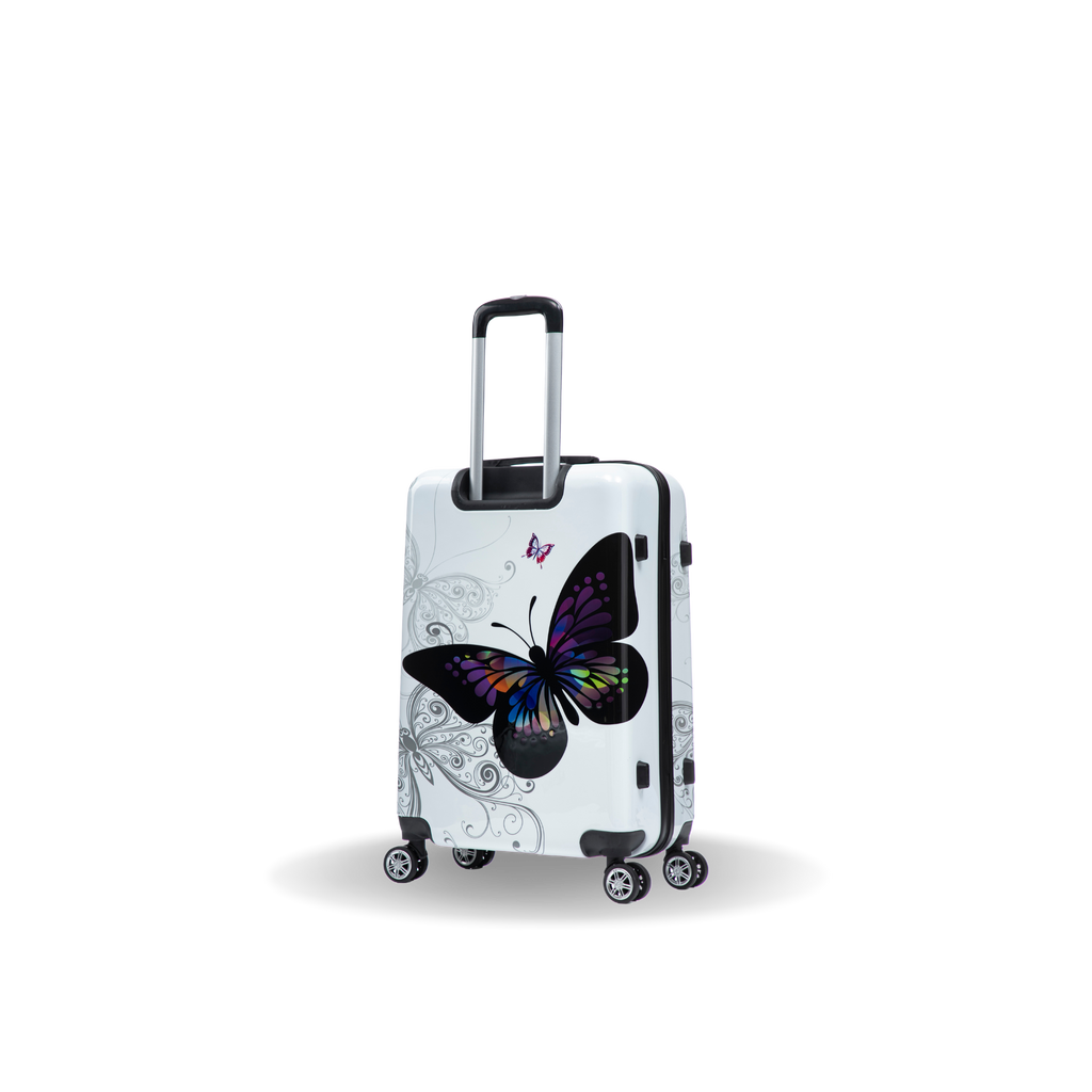InUSA Prints 24" Hardside Spinner Checked Suitcase