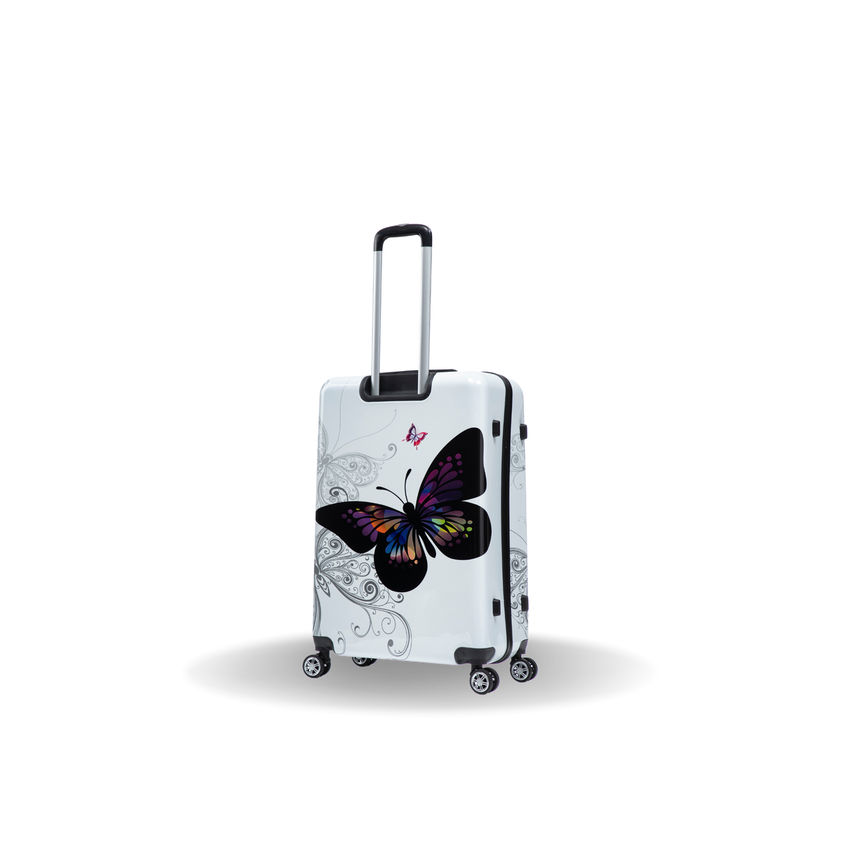 InUSA Prints 28-Inch Hardside Checked Suitcase