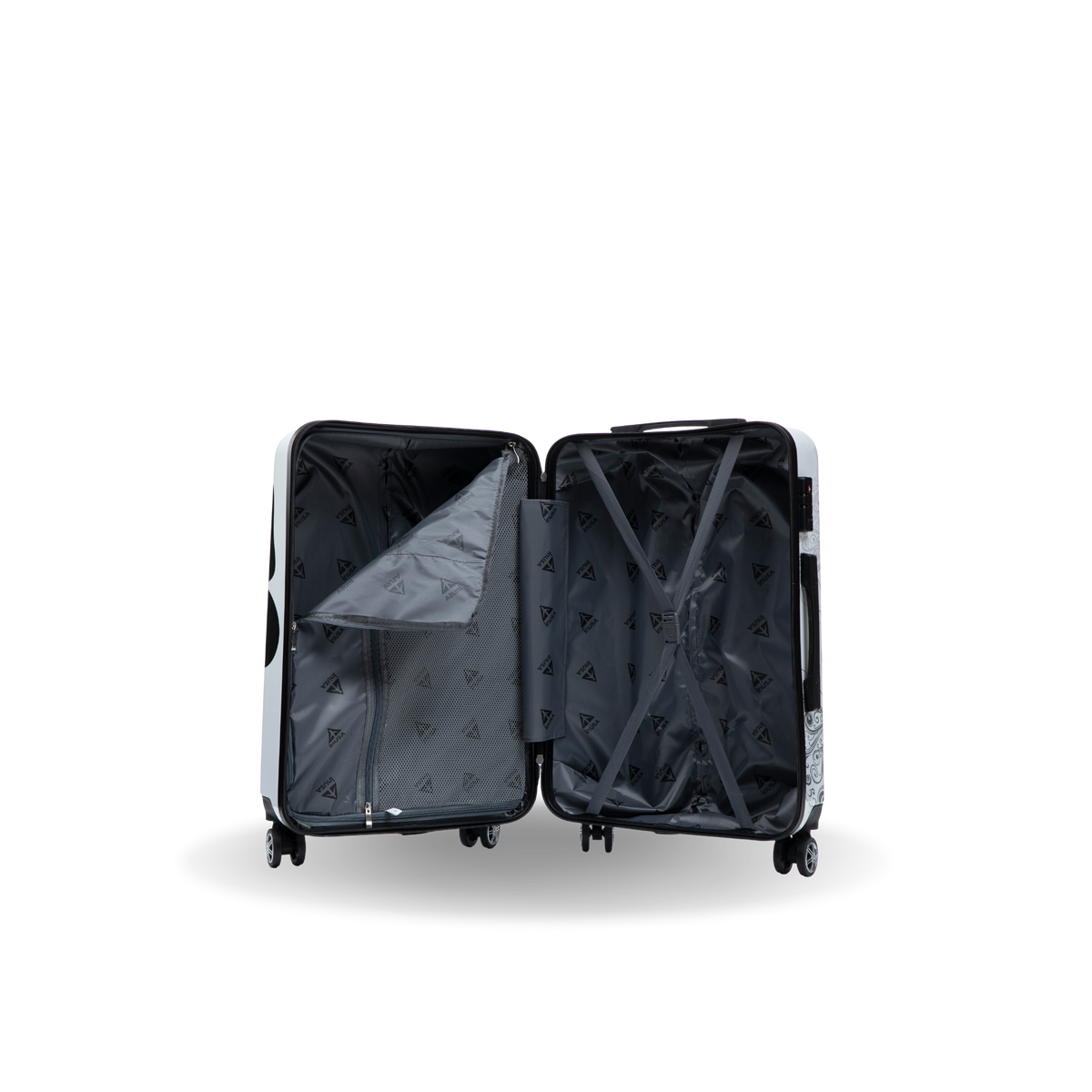 InUSA Prints 28-Inch Hardside Checked Suitcase
