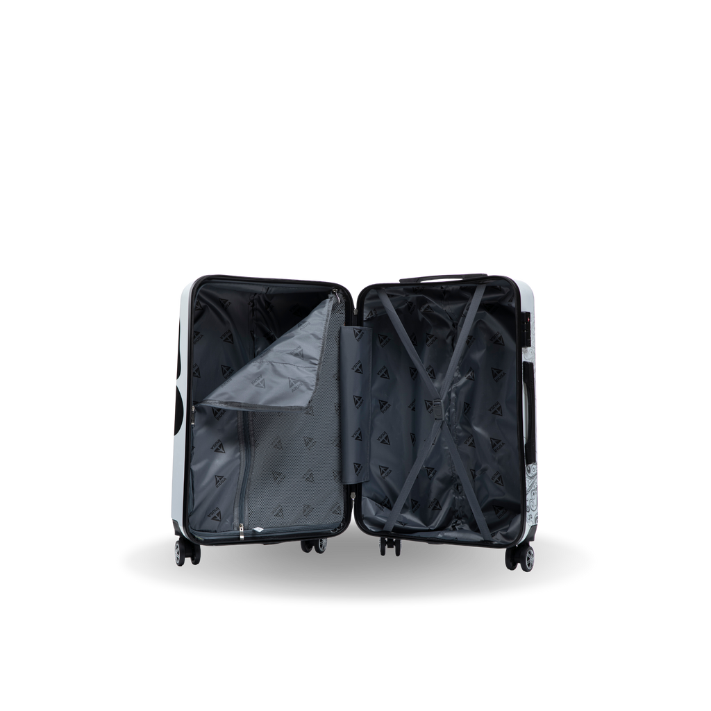 InUSA Prints 24" Hardside Spinner Checked Suitcase
