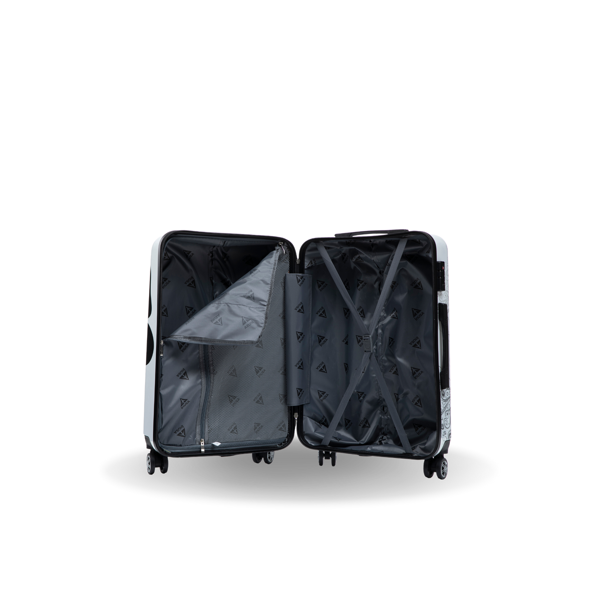 InUSA Prints 24" Hardside Spinner Checked Suitcase
