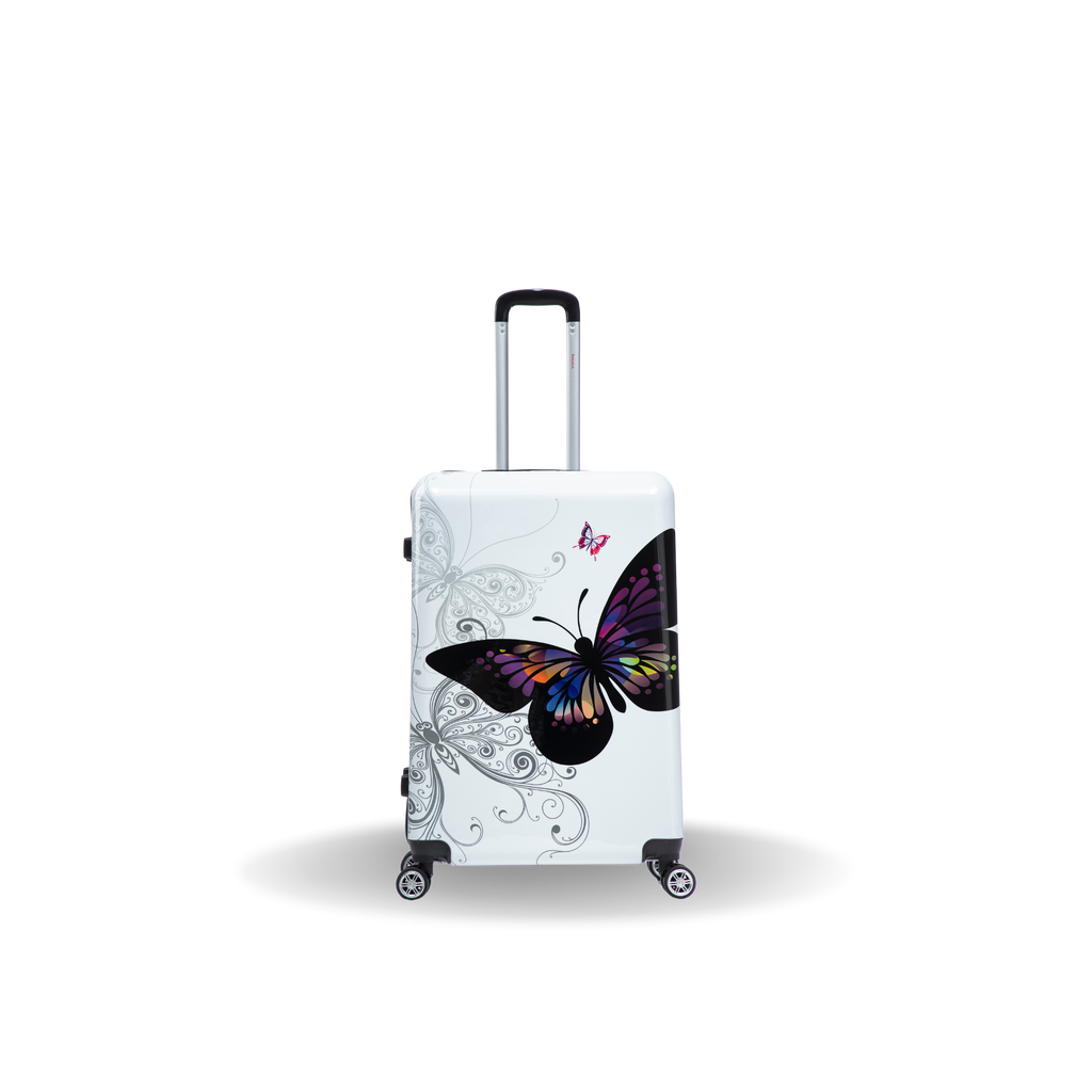 InUSA Prints 28-Inch Hardside Checked Suitcase