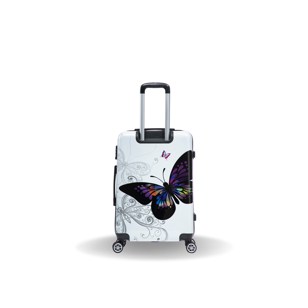 InUSA Prints 24" Hardside Spinner Checked Suitcase