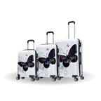 InUSA Prints 3-Piece Hardside Spinner Luggage Set