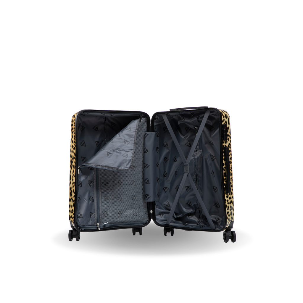 InUSA Prints 24" Hardside Spinner Checked Suitcase