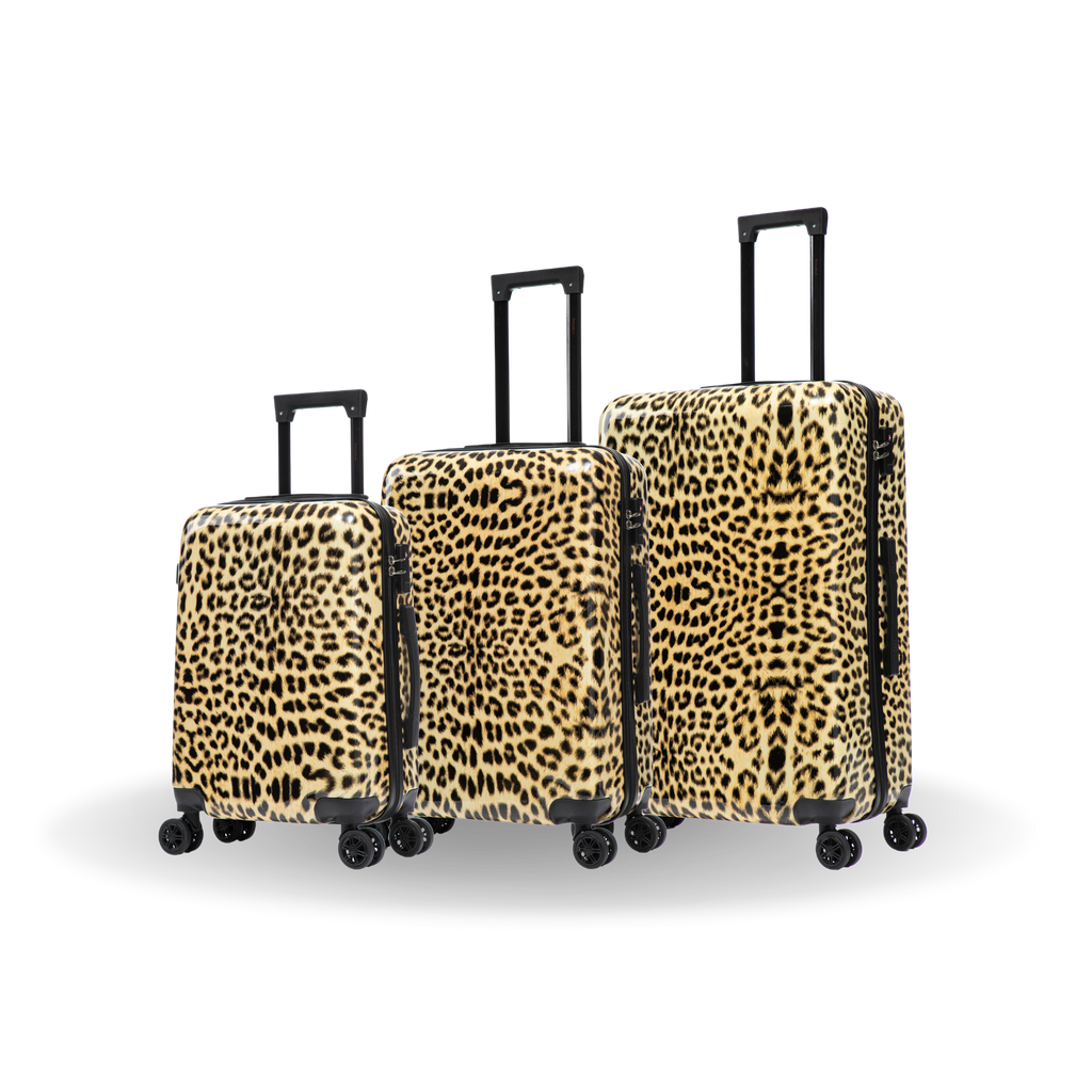 InUSA Prints 3-Piece Hardside Spinner Luggage Set