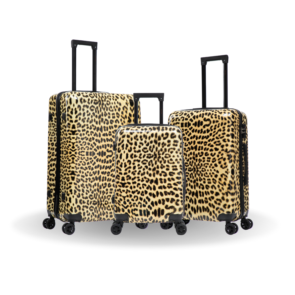 InUSA Prints 3-Piece Hardside Spinner Luggage Set