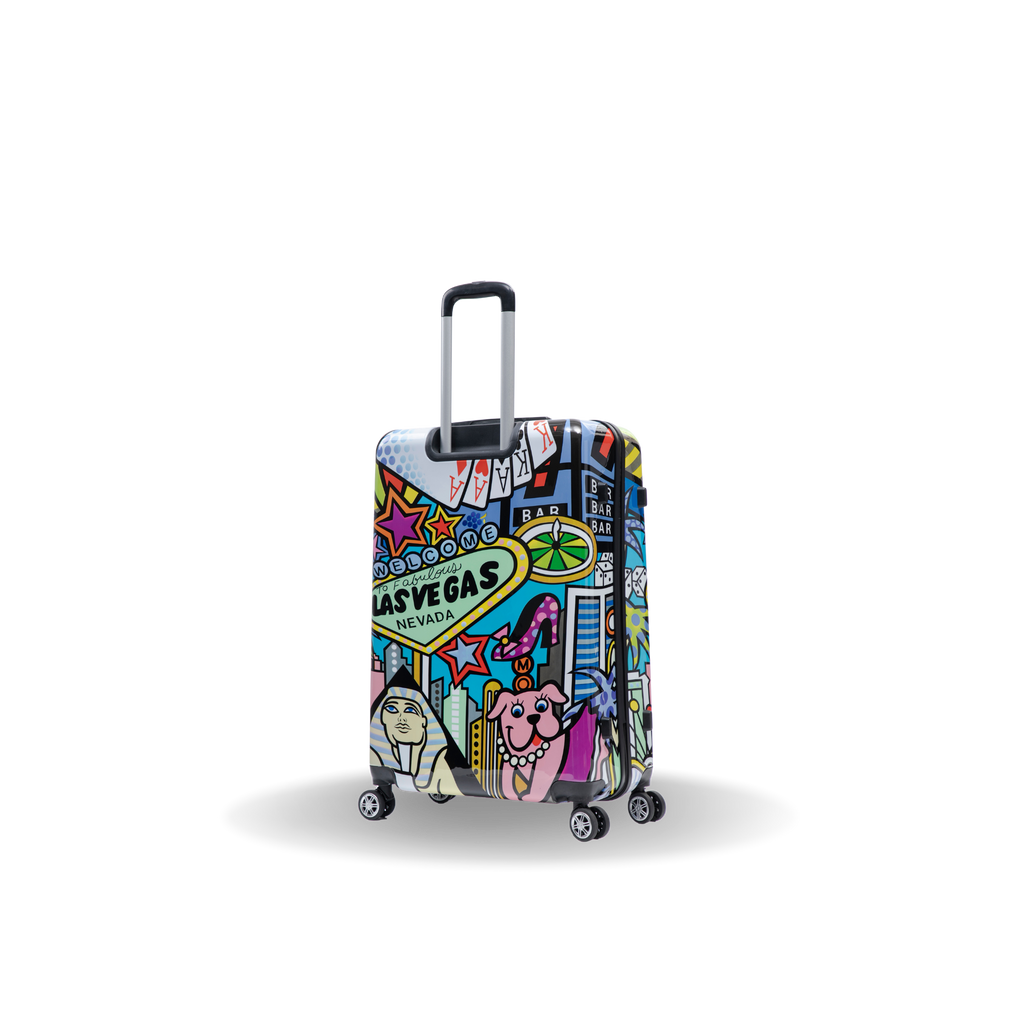 InUSA Prints 28-Inch Hardside Checked Suitcase