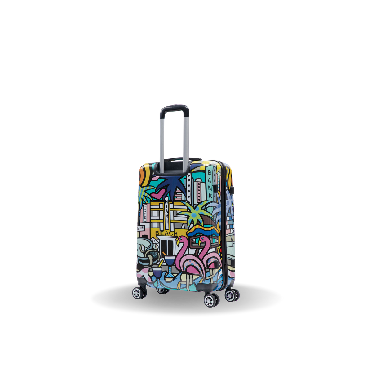 InUSA Prints 24" Hardside Spinner Checked Suitcase