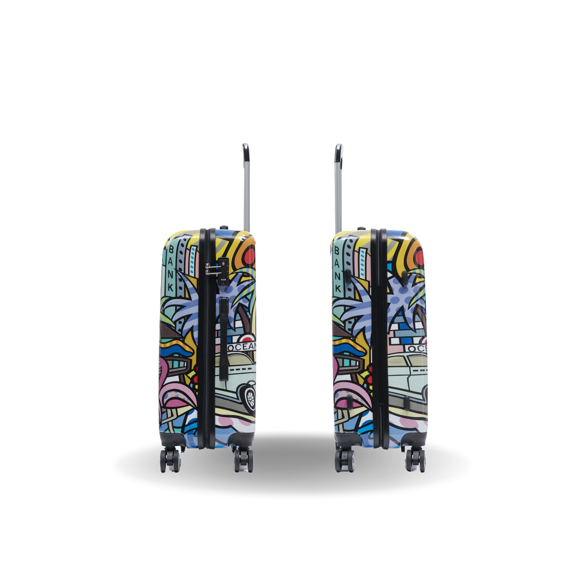 InUSA Prints 24" Hardside Spinner Checked Suitcase