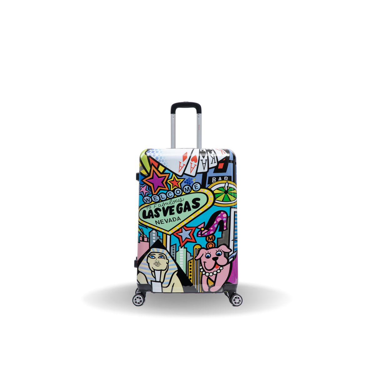 InUSA Prints 28-Inch Hardside Checked Suitcase