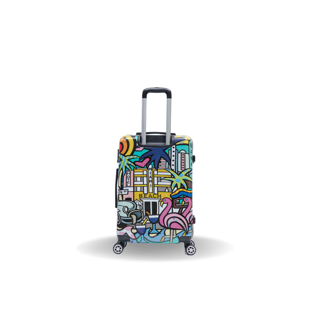 InUSA Prints 24" Hardside Spinner Checked Suitcase
