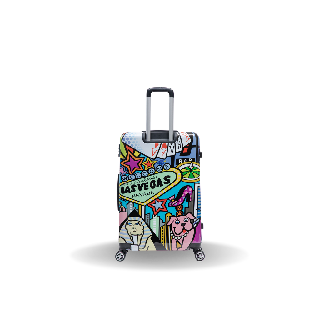 InUSA Prints 28-Inch Hardside Checked Suitcase