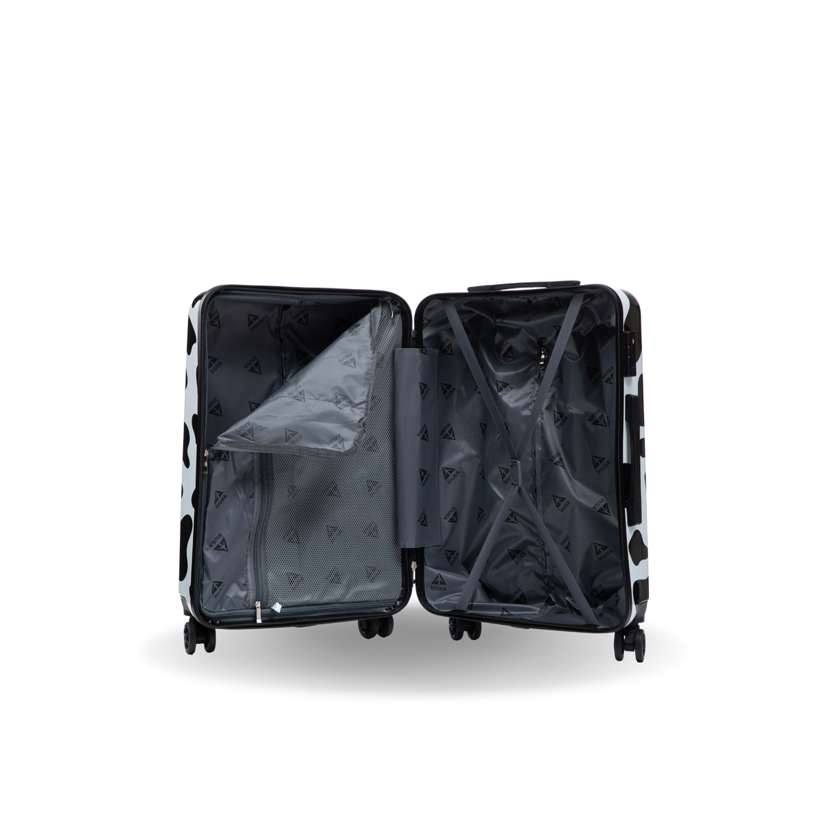 InUSA Prints 24" Hardside Spinner Checked Suitcase