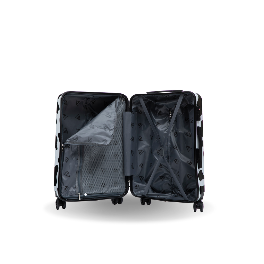 InUSA Prints 28-Inch Hardside Checked Suitcase