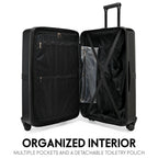 ELLE Travel 3-Piece Expandable Polycarbonate Luggage Set