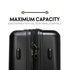 ELLE Travel 3-Piece Expandable Polycarbonate Luggage Set