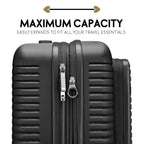 Travellty 3-Piece Expandable Polycarbonate Luggage Set