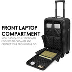 Travellty 3-Piece Expandable Polycarbonate Luggage Set