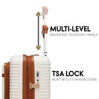 Travellty 3-Piece Expandable Polycarbonate Luggage Set
