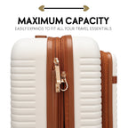 Travellty 3-Piece Expandable Polycarbonate Luggage Set