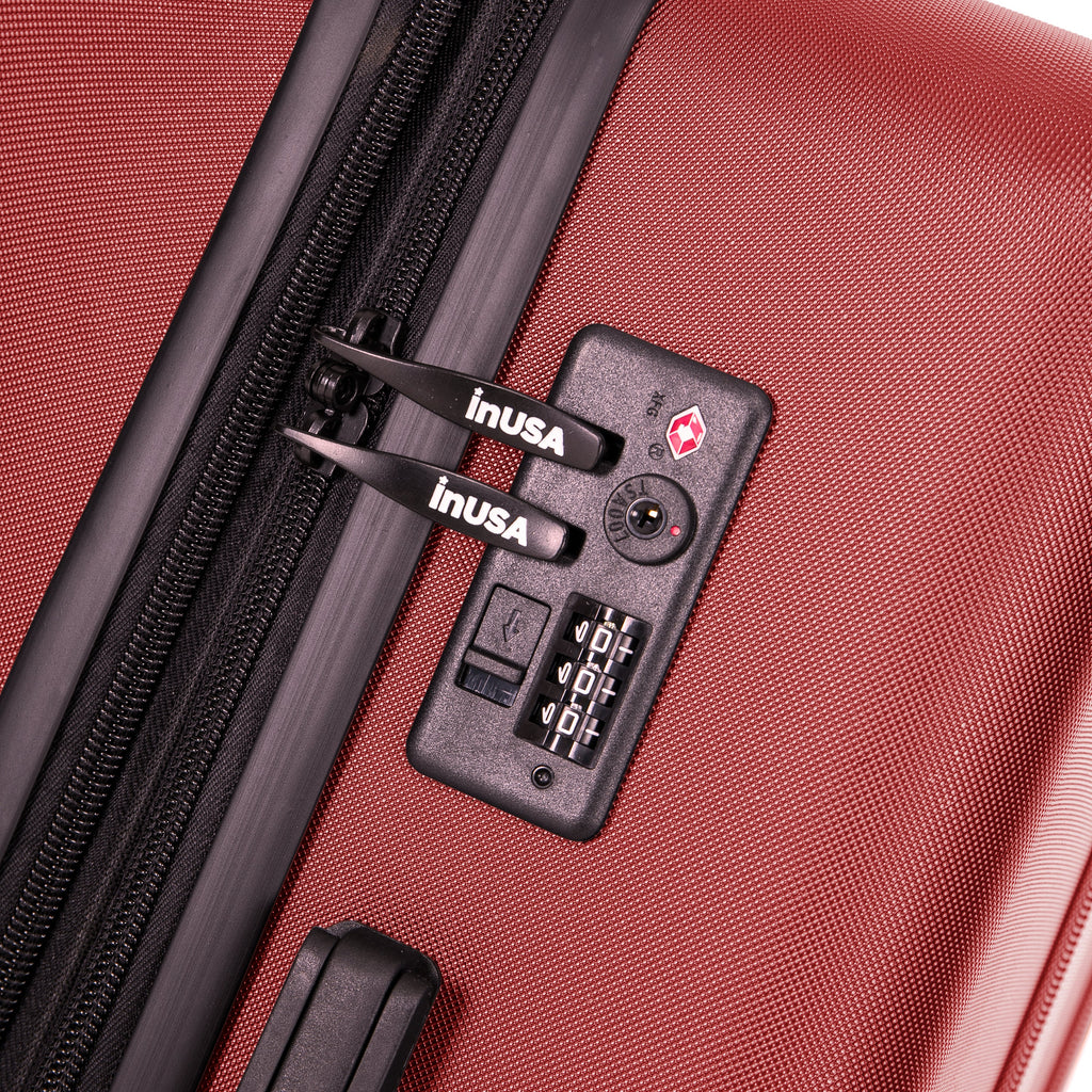 InUSA Elysian 24-Inch Hardside Spinner Checked Luggage