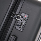 InUSA Elysian 24-Inch Hardside Spinner Checked Luggage