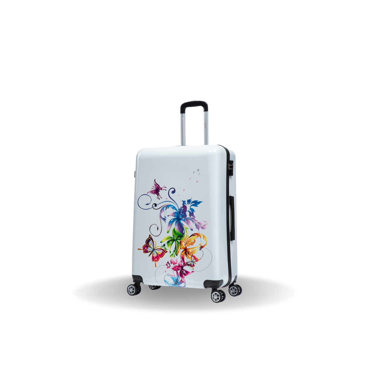 InUSA Prints 28-Inch Hardside Checked Suitcase
