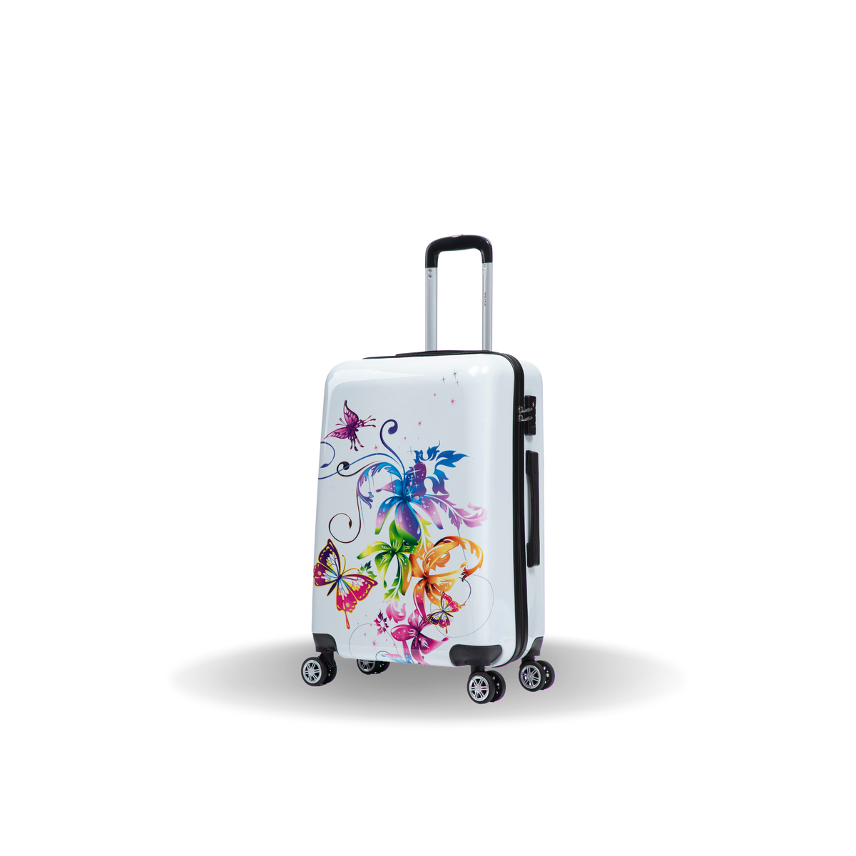 InUSA Prints 24" Hardside Spinner Checked Suitcase