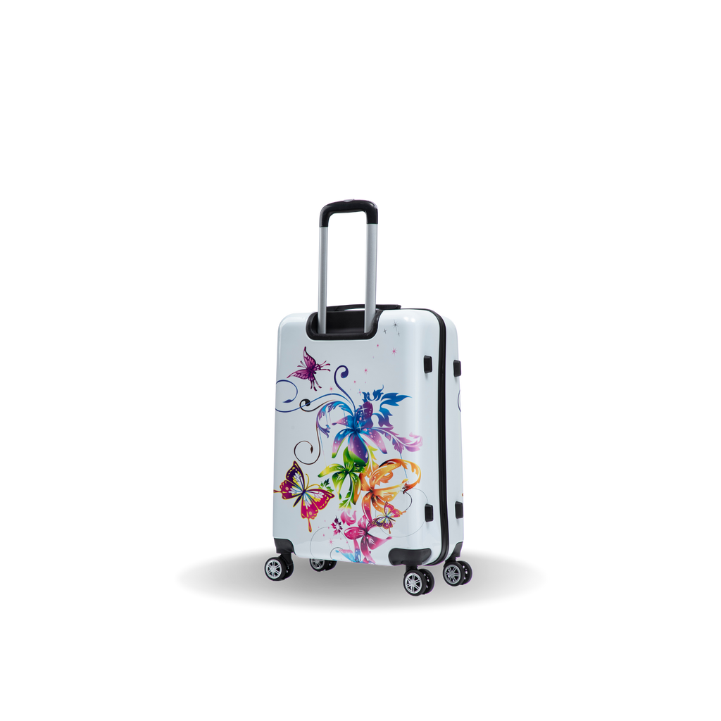 InUSA Prints 24" Hardside Spinner Checked Suitcase