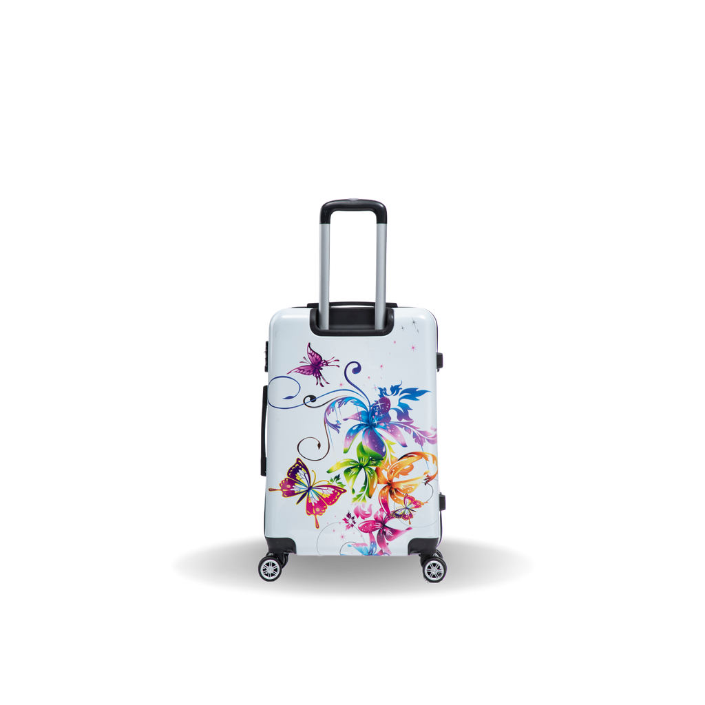 InUSA Prints 24" Hardside Spinner Checked Suitcase