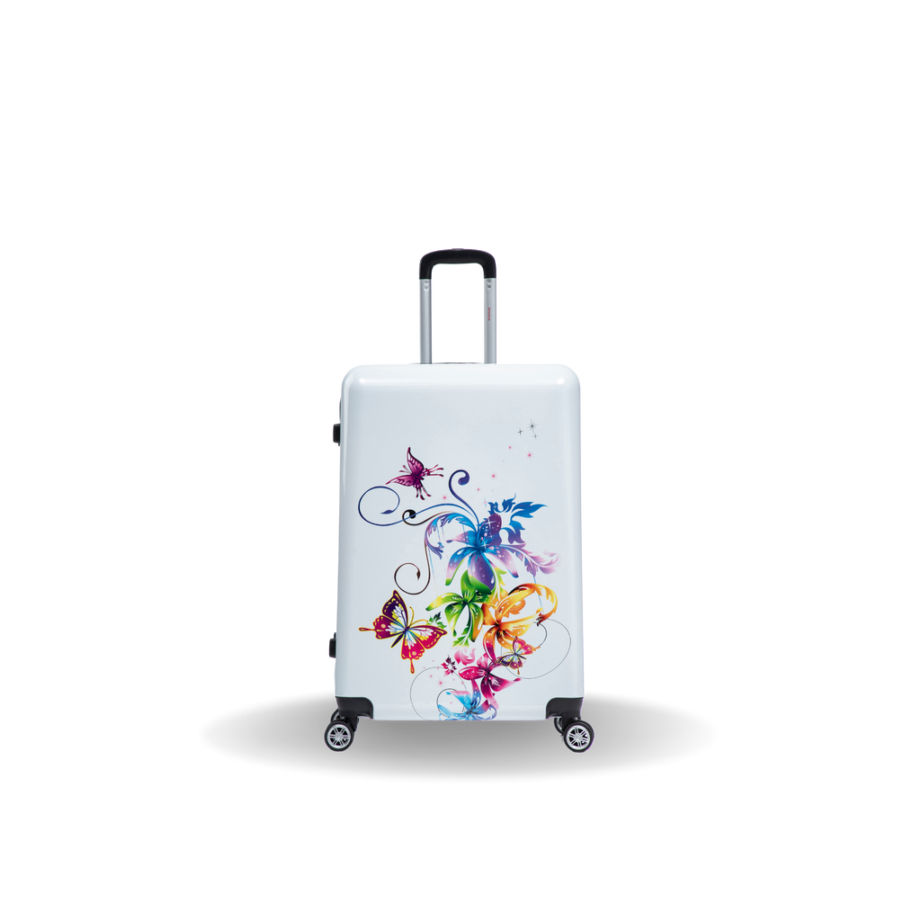 InUSA Prints 28-Inch Hardside Checked Suitcase