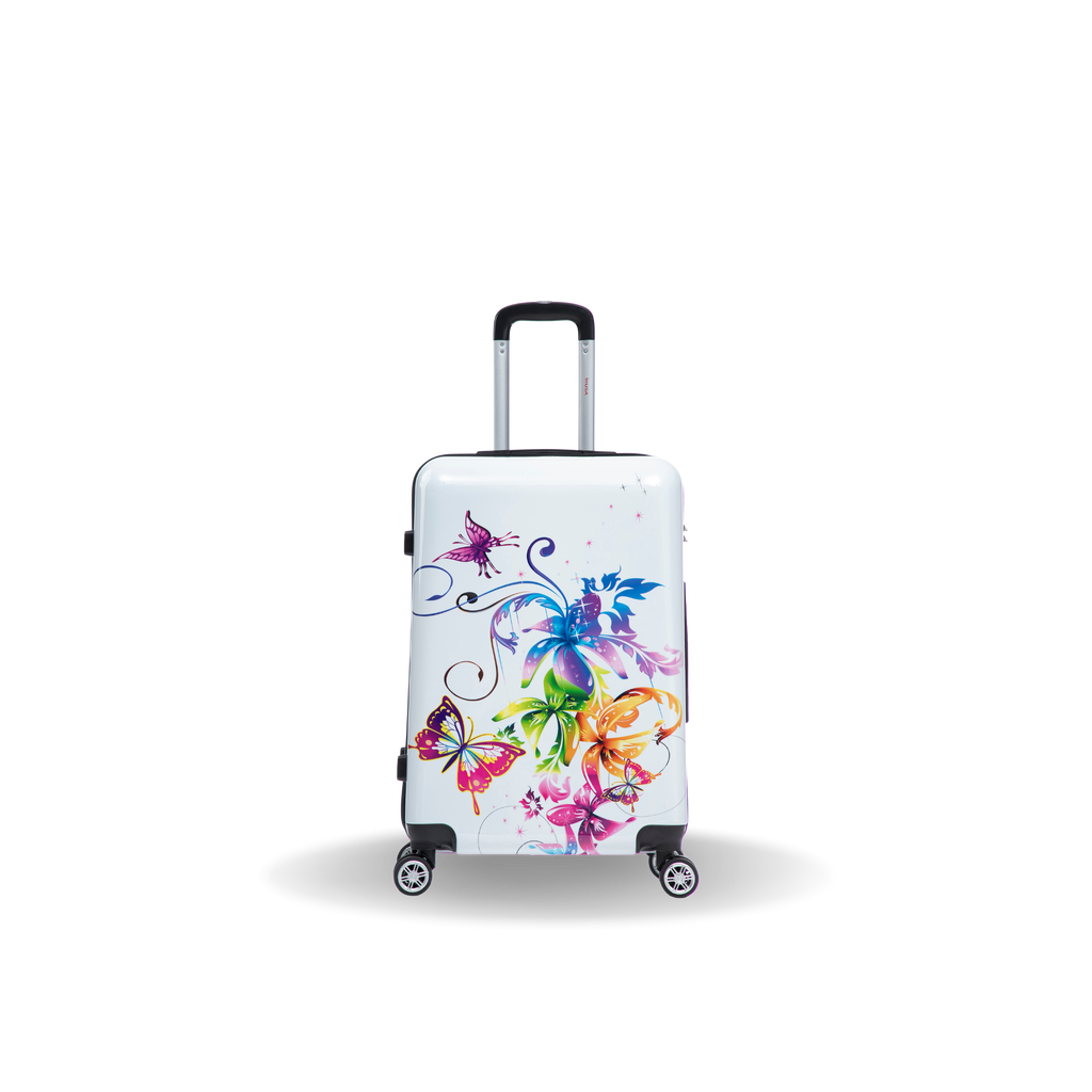 InUSA Prints 24" Hardside Spinner Checked Suitcase