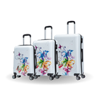 InUSA Prints 3-Piece Hardside Spinner Luggage Set