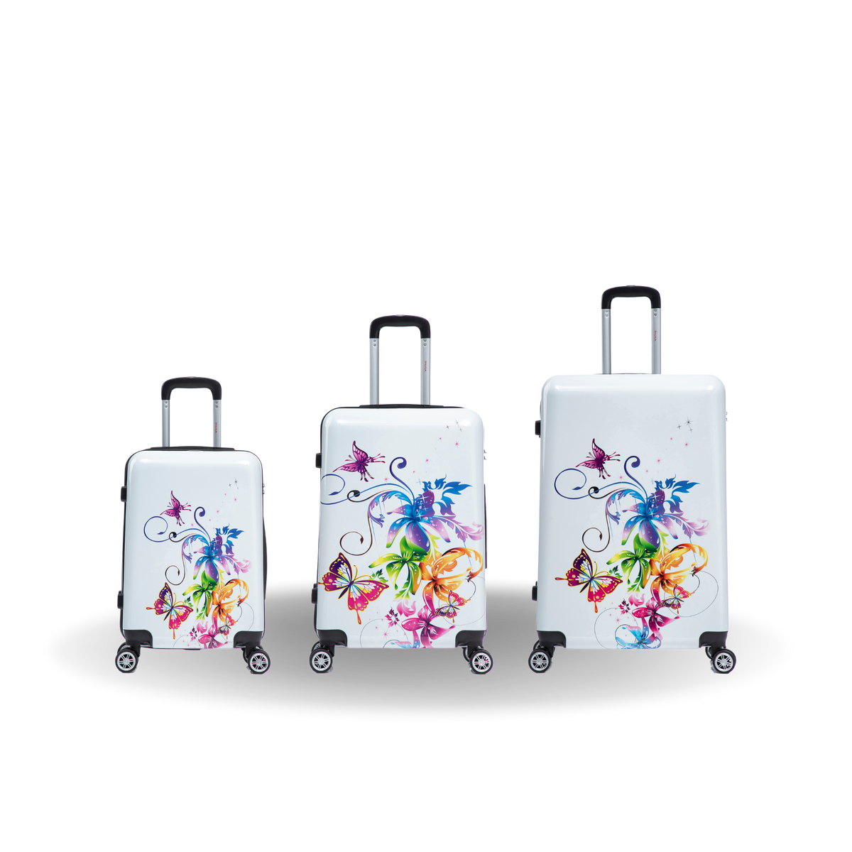InUSA Prints 3-Piece Hardside Spinner Luggage Set