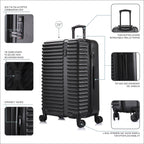 InUSA Ally 28" Hardside Spinner Checked Suitcase