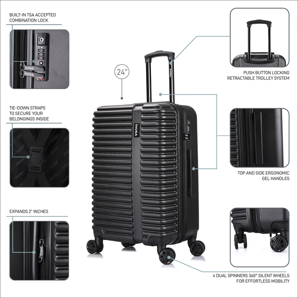 InUSA Ally 24" Hardside Checked Luggage
