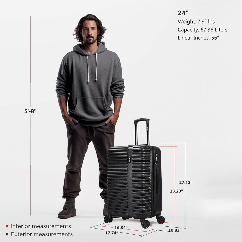 InUSA Ally 24" Hardside Checked Luggage