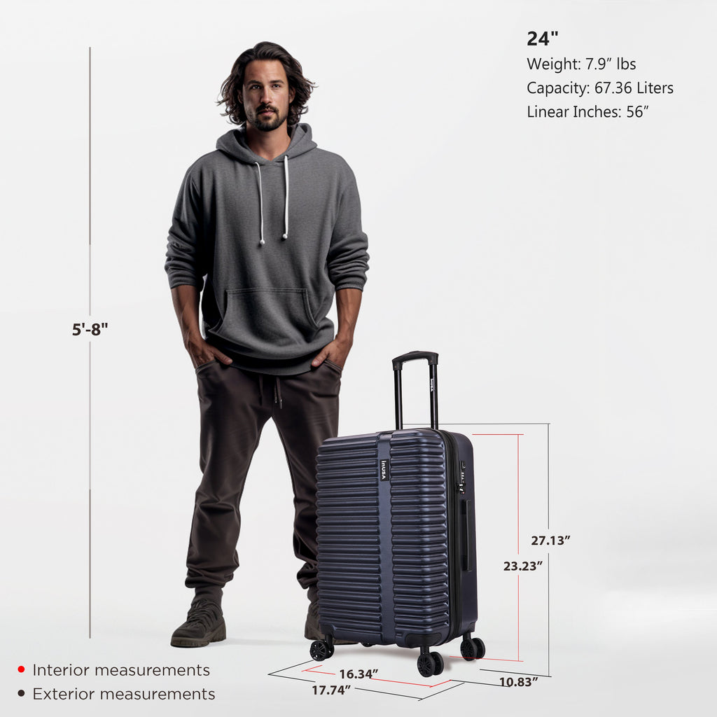 InUSA Ally 24" Hardside Checked Luggage