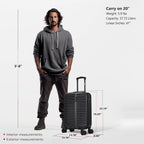 InUSA Ally 20" Hardside Carry-On Spinner Luggage