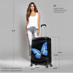 InUSA Prints 28-Inch Hardside Checked Suitcase