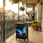 InUSA Prints 28-Inch Hardside Checked Suitcase