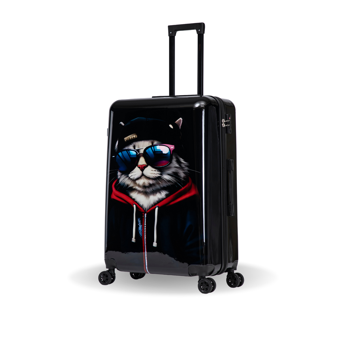 InUSA Prints 28-Inch Hardside Checked Suitcase