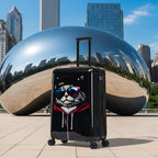 InUSA Prints 28-Inch Hardside Checked Suitcase