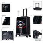 InUSA Prints 28-Inch Hardside Checked Suitcase
