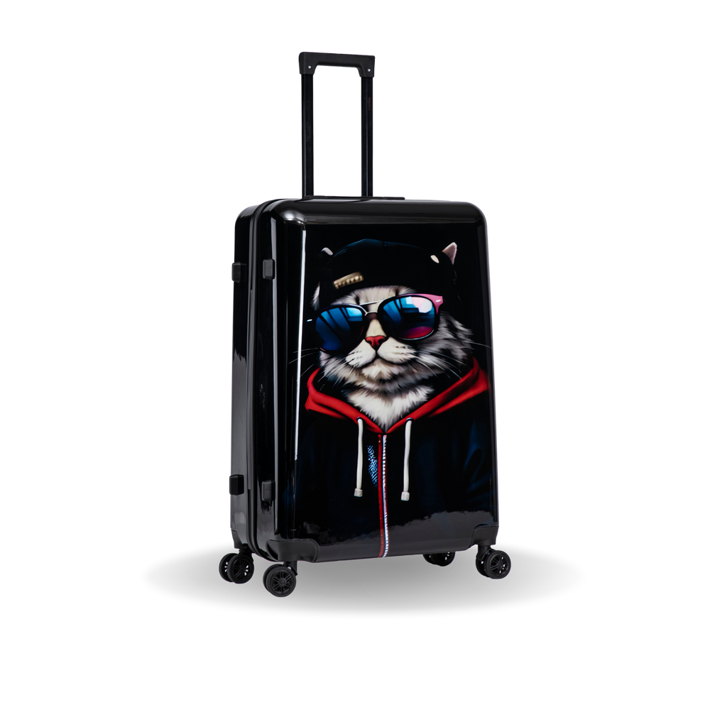 InUSA Prints 28-Inch Hardside Checked Suitcase